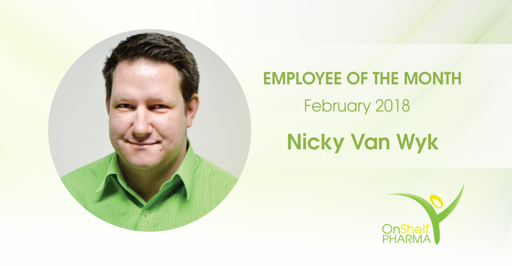 Employee of the Month: Nicky Van Wyk – February 2018